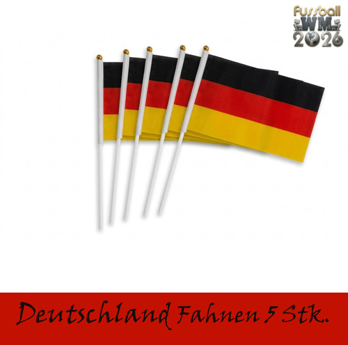 Deutschland flagge - 5x,