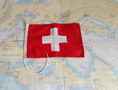 Gastlandflagge schweiz 20x30 - gastlandflagge,