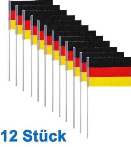 12x flagge deutschland - flagge,