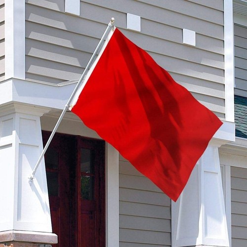 Fahne einfarbig rot flagge - einfarbig,