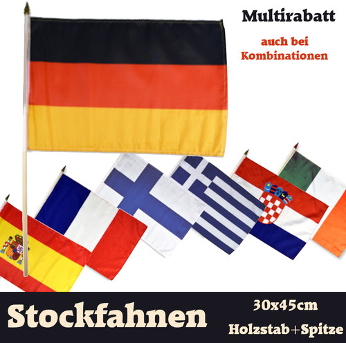 Stockfahne flagge winkfahne - stockfahne,