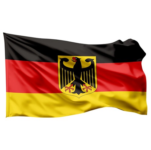 Deutschland flagge mit adler - deutschland,