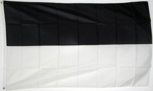 Flagge fahne schwarz weiß - fahne, schwarz-weiß